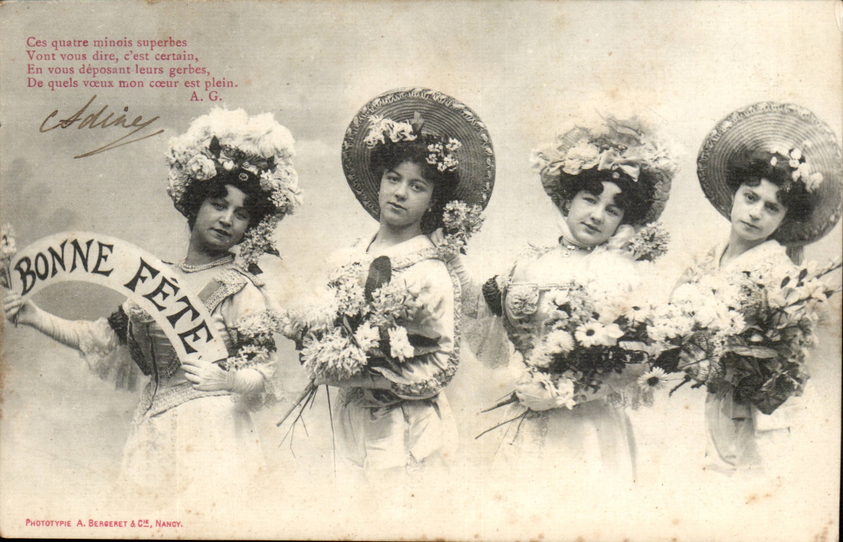 CPA Fantaisie Enfants Bonne fete 