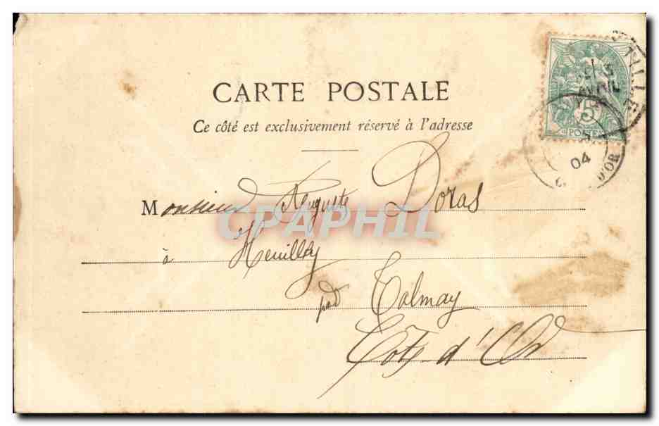 CPA Fantaisie Enfant oeuf de Paques — Rückseite