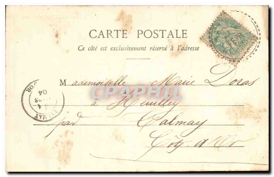 CPA Fantaisie Enfants Pierrette et Polichinelle — Verso