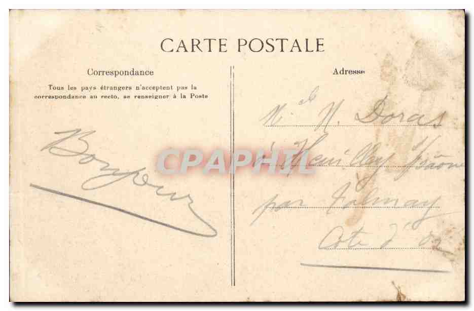 CPA Fantaisie Hirondelles Souvenir de Marmande — Rückseite