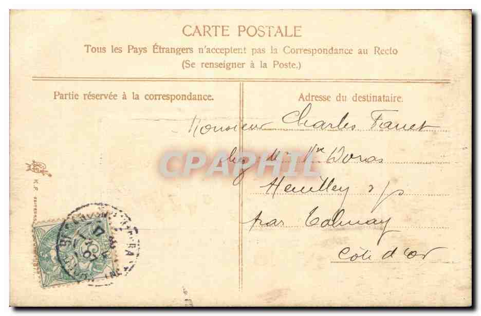 CPA Fantaisie Heureux Paques (carte splendide en relief) — Rückseite