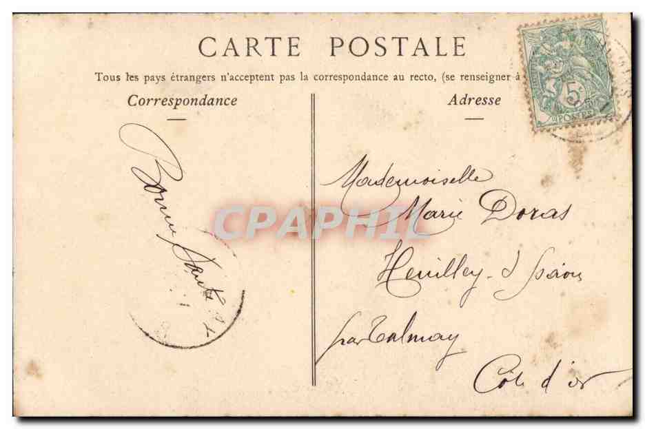 CPA Fantaisie Femme Au gui l'an neuf — Rückseite