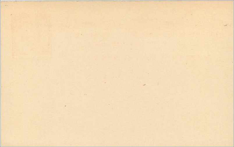 Ansichtskarte ohne Bild — mehrsprachiger Text und indischer Briefstempel — Rückseite