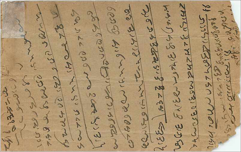 Inde India Entier Postal Stationary  — Verso