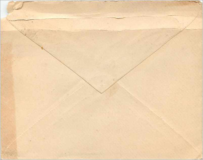 Lettre Inde India   — Back