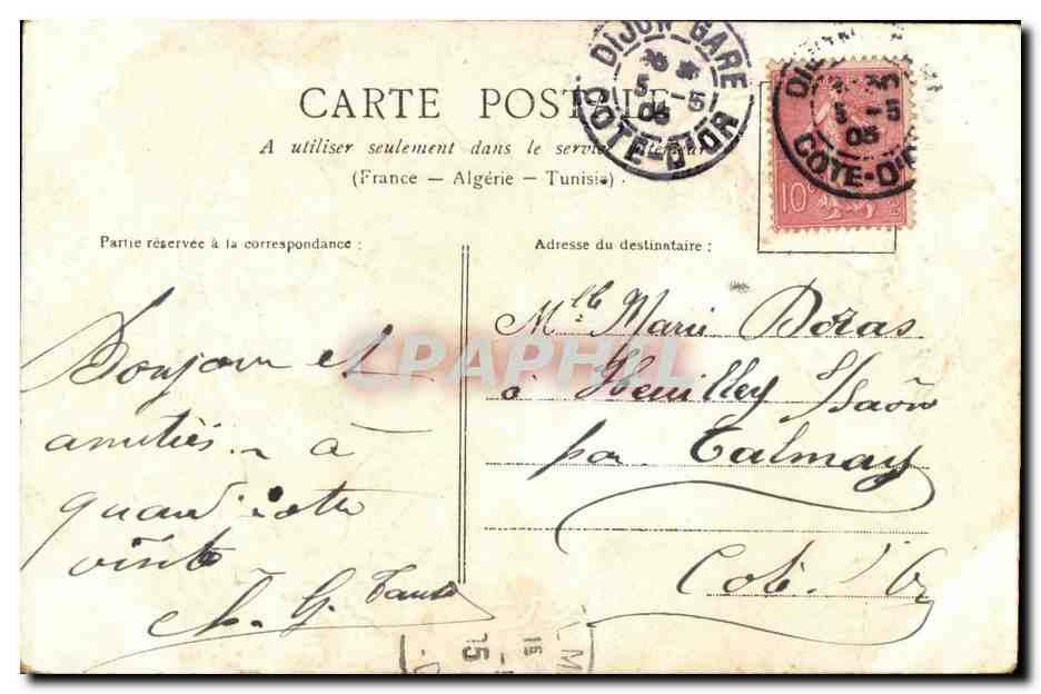 CPA Fantaisie Bonne fete — Rückseite