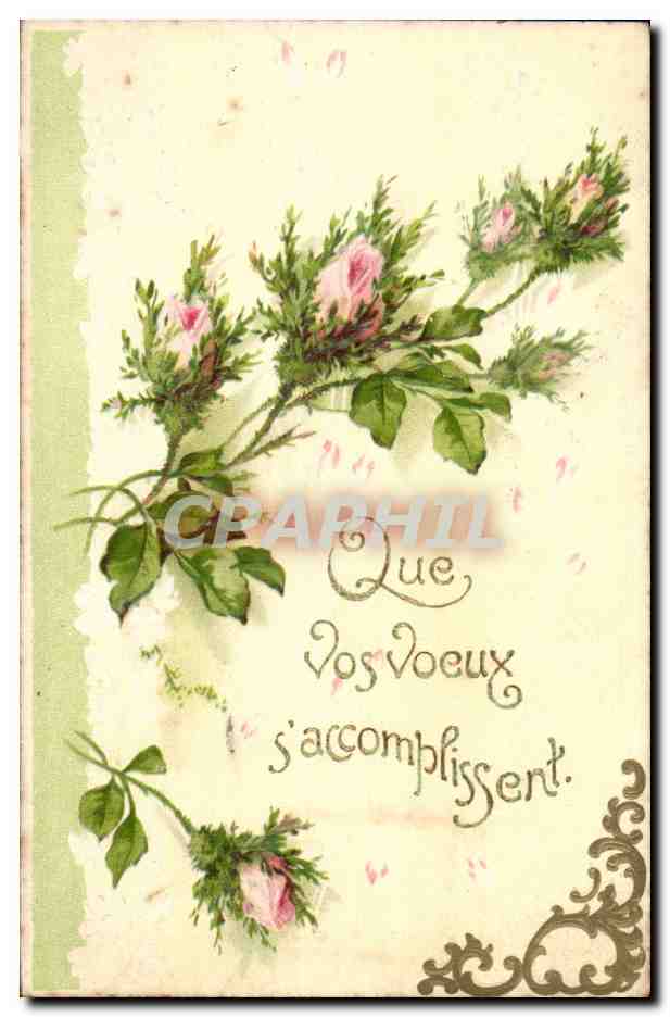 CPA Fantaisie Que vos voeux s'accomplissent (en relief)