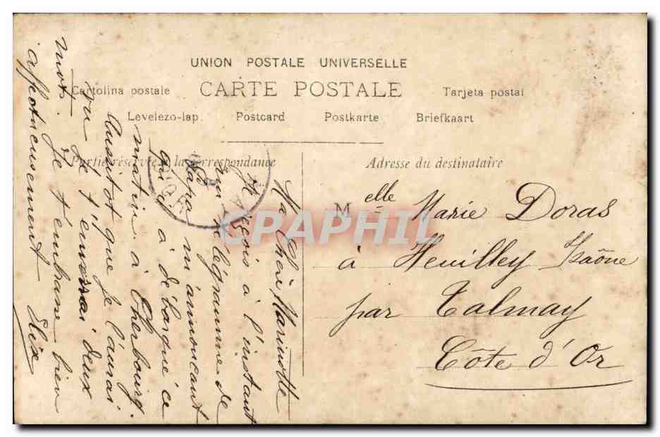 Jeune femme en robe de style 1906 — Laparcerie — n°1294 — Verso