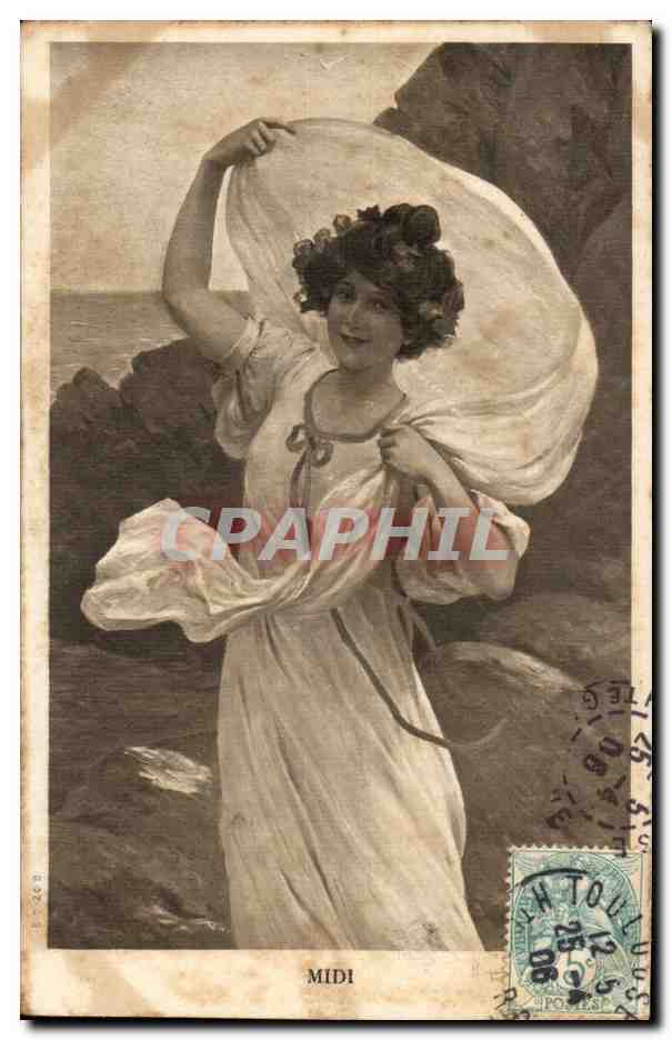 CPA Fantaisie Femme Midi