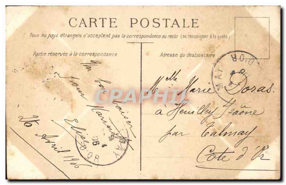 CPA Fantaisie Femme Midi — Rückseite