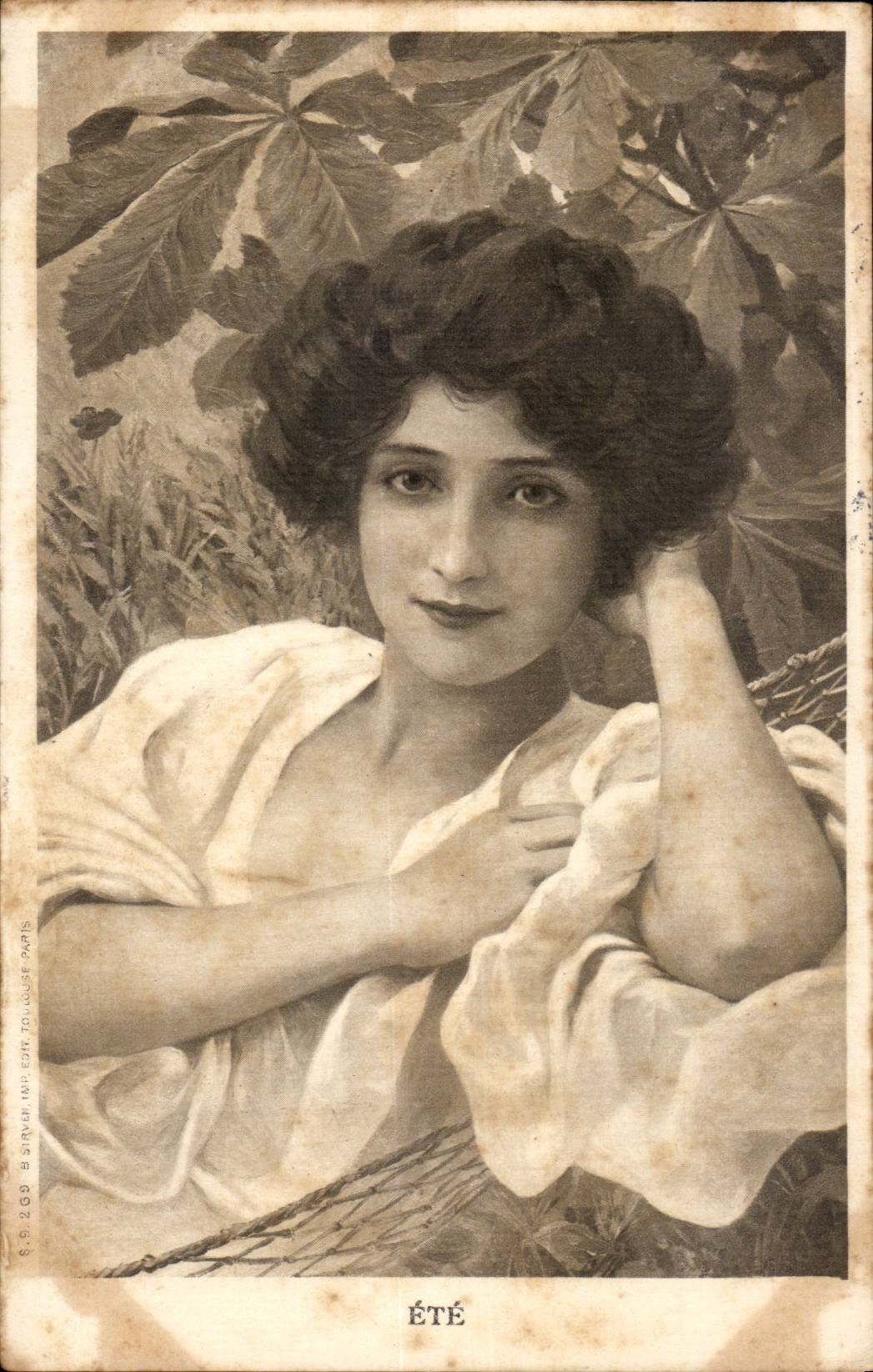 CPA Fantaisie Femme Ete
