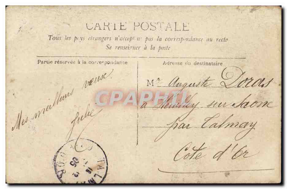 CPA Fantaisie Femme — Rückseite