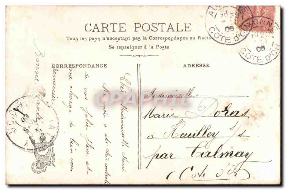 CPA Fantaisie Enfant Jeune fille — Rückseite