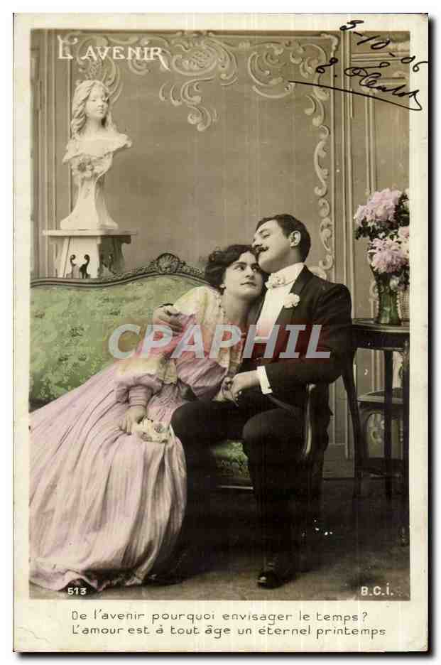 CPA Fantaisie L'avenir Couple Femme