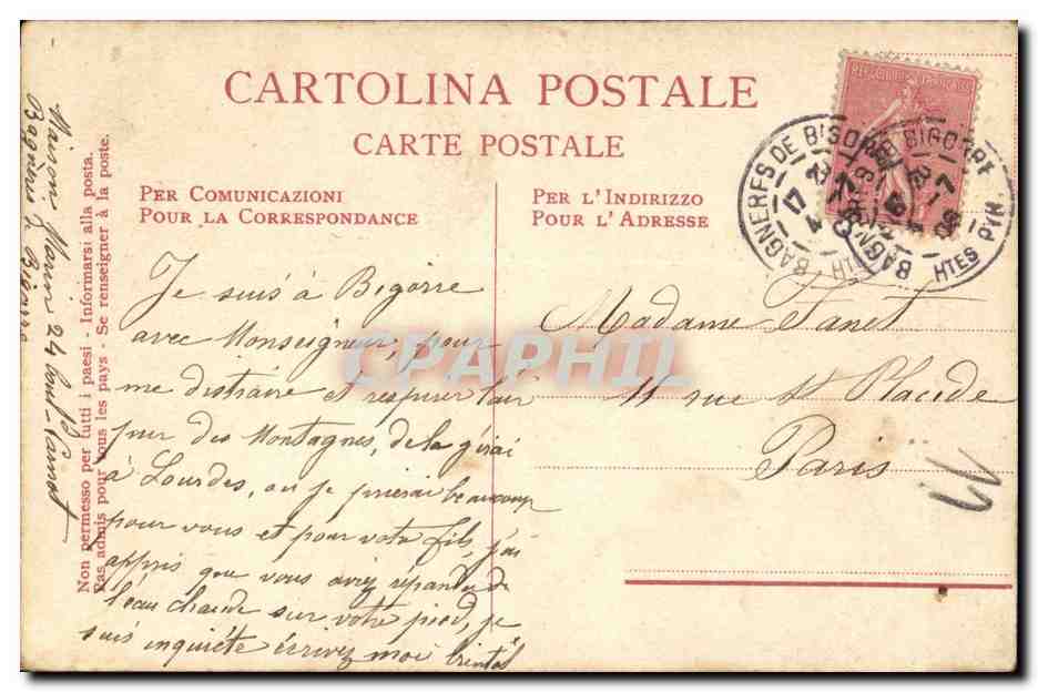 Italie Italia CPA Roma Gruppo di Ciocari — Verso