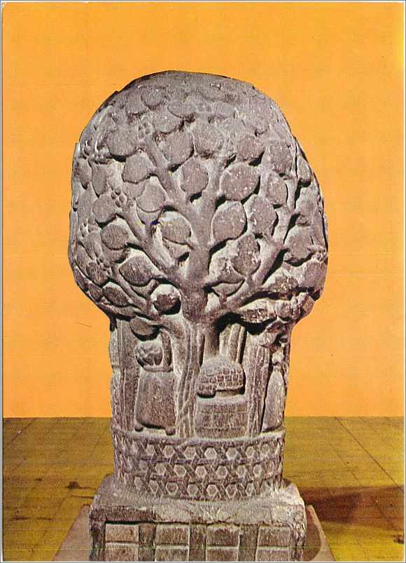 Kalpadruma – Indian Museum — Sculpture d'arbre gravé
