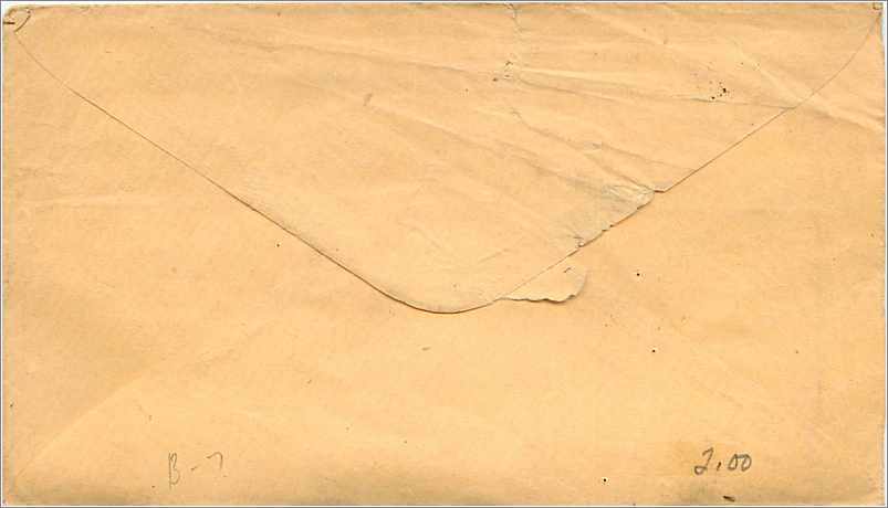 Lettre Cover Etats-Unis 3c Bar Mills to York — Verso