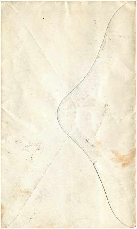 Lettre Cover Etats-Unis 3c 1861  — Rückseite