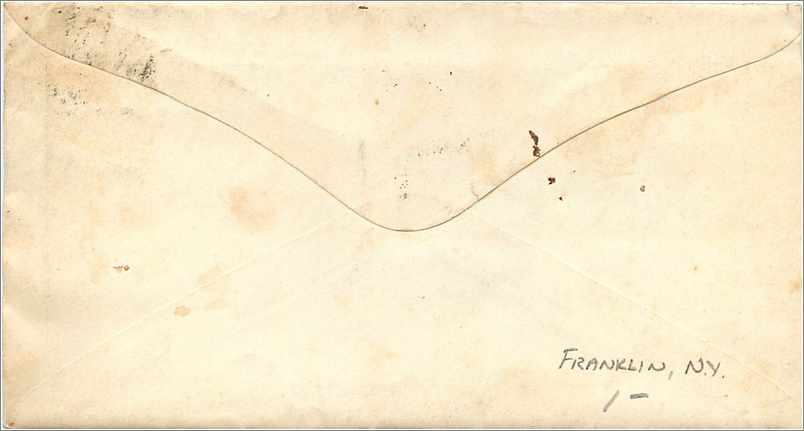 Lettre Cover Etats-Unis Franklin to Windsor — Verso