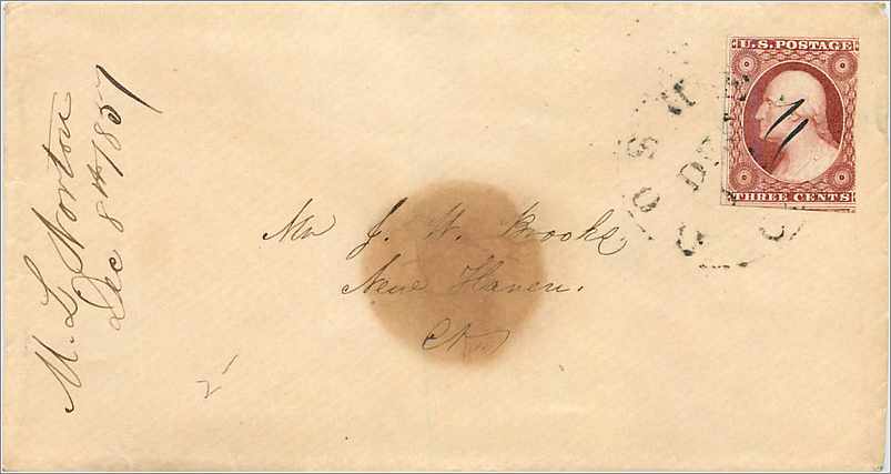 Lettre Cover Etats-Unis 3c 