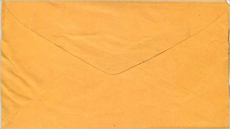 Carte postale jaune — adresse manuscrite — timbre impérial britannique — Rückseite