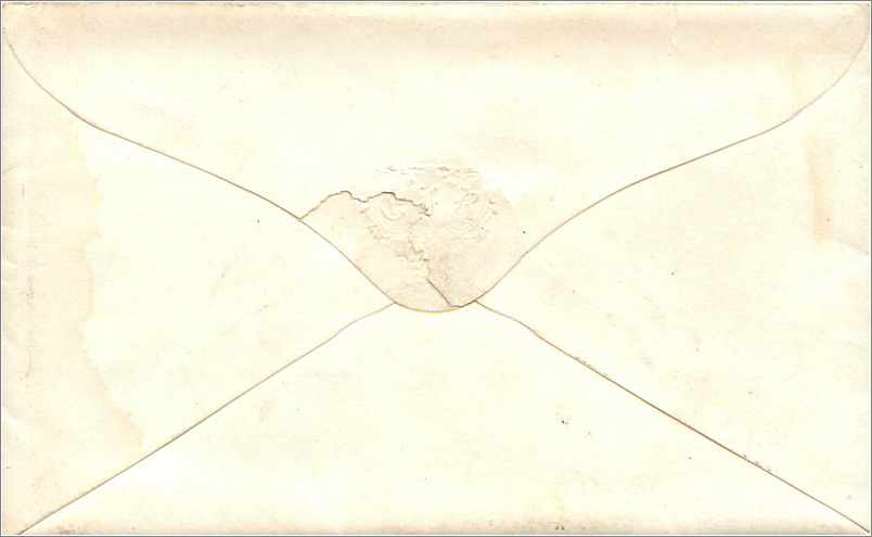 Lettre Cover Etats-Unis 3c to Connec — Verso