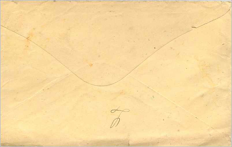 Lettre Cover Etats-Unis 3c Bellow Falls  — Verso