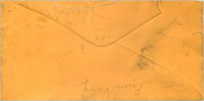 Enon Valley, PA — Enveloppe avec timbre 3 cents et cachet postal — vers 1900 — Rückseite
