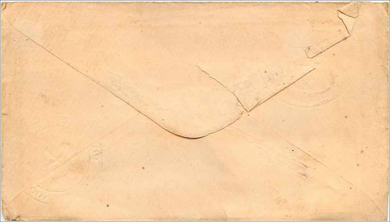 Lettre Cover Etats-Unis 1856 New Haven — Rückseite