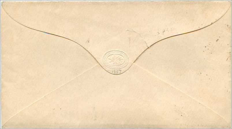 Lettre Cover Etats-Unis 3c to NY — Rückseite