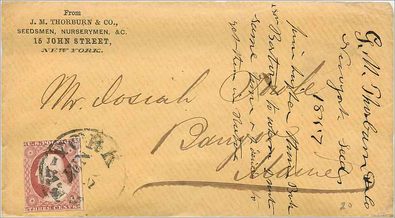 Lettre Cover Etats-Unis 3c 