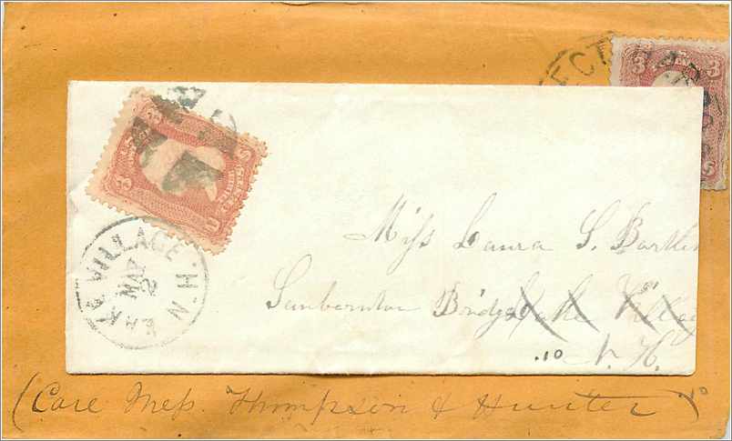 Lettre Cover Etats-Unis 