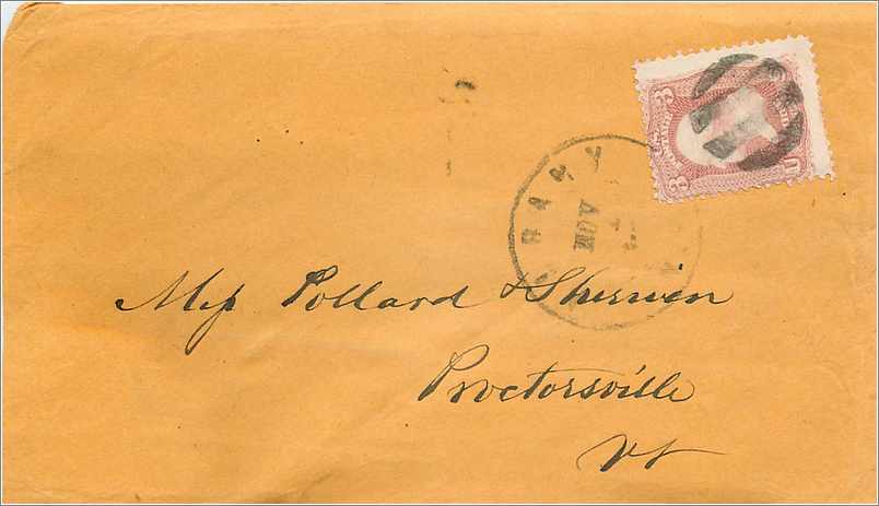 Lettre Cover Etats-Unis 3c 