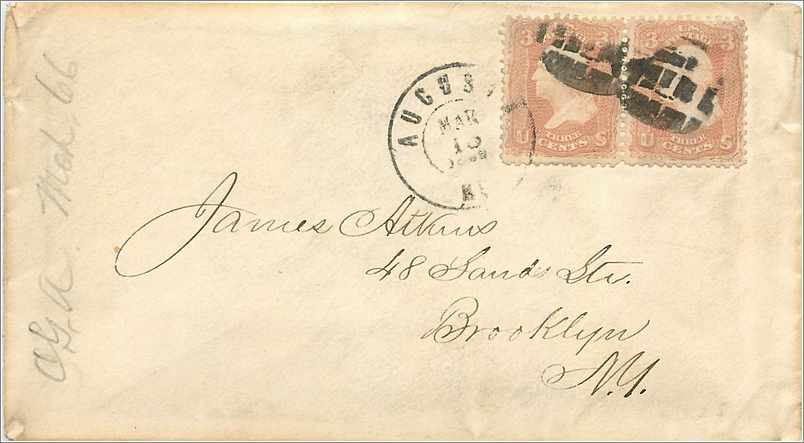 Lettre Cover Etats-Unis Augusta