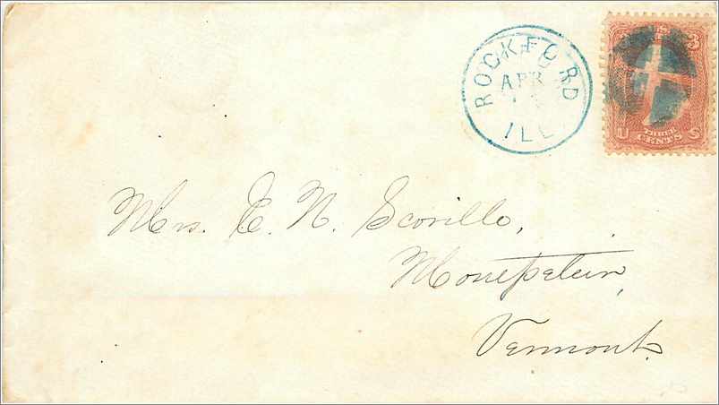 Lettre Cover Etats-Unis Rockford