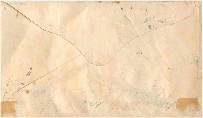 Amerikanische Karte — Washington D.C. — 3-Cent-Lincoln-Stempel — Rückseite