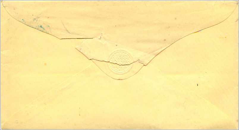 Lettre Cover Etats-Unis 3c Hanover  — Rückseite