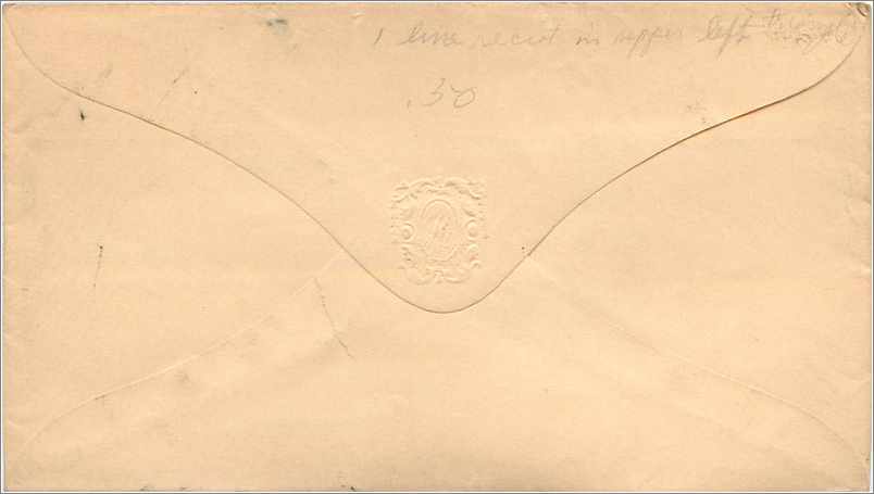 Lettre Cover Etats-Unis 3c — Rückseite
