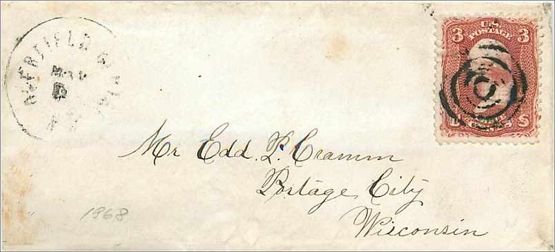 Lettre Cover Etats-Unis 3c to New York