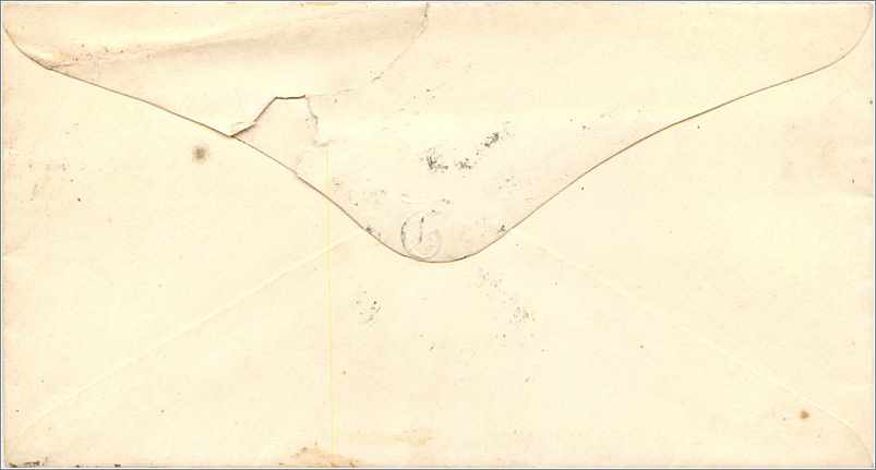 Lettre Cover Etats-Unis 3c Andover — Verso