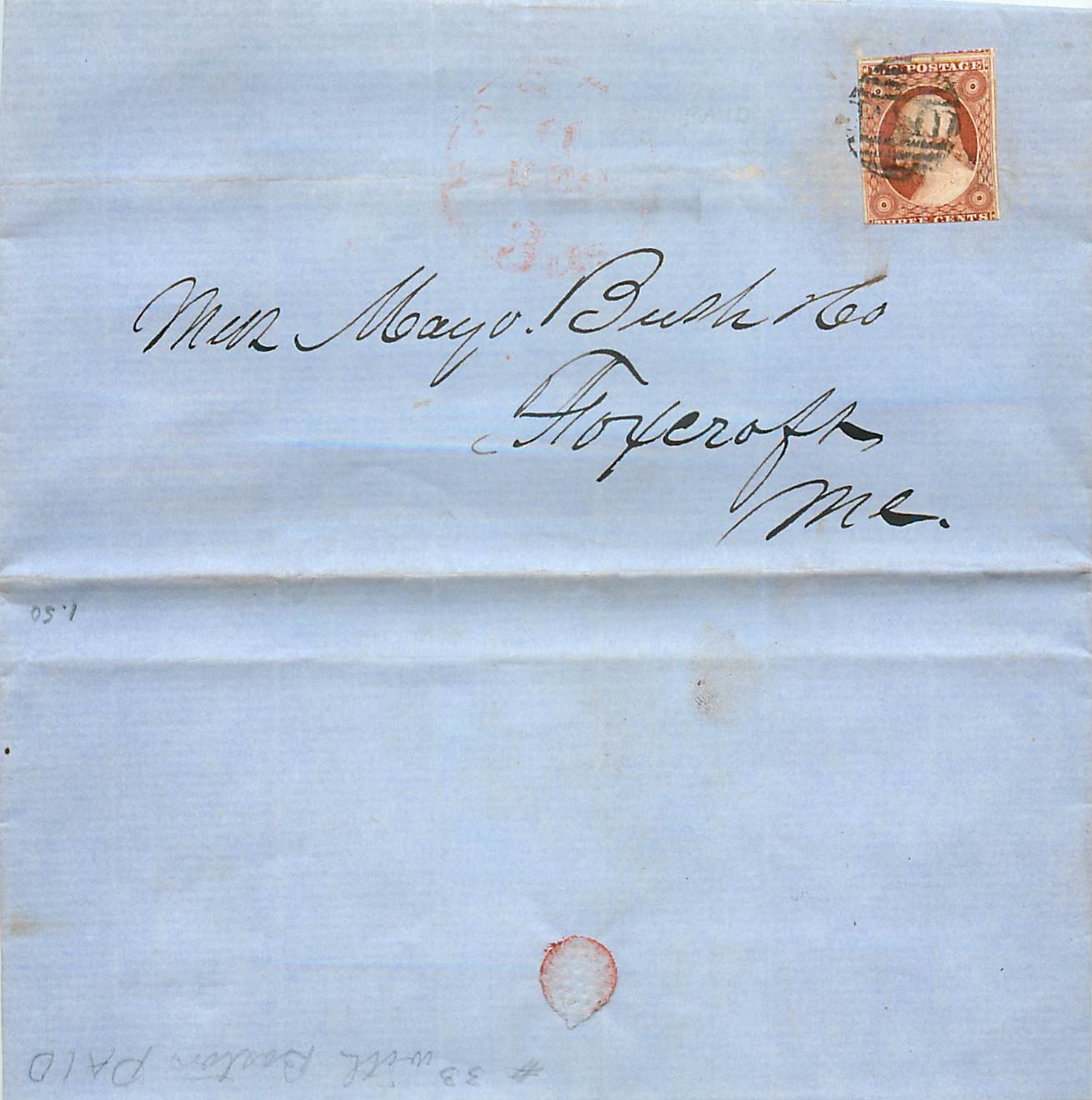 Lettre Cover Etats-Unis 3c 