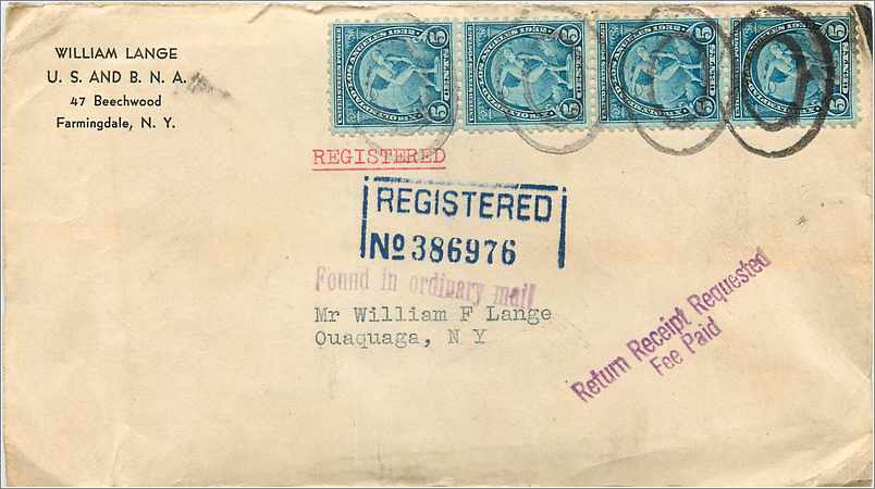 Lettre Cover Etats-Unis Olympic Games Los Angeles 1932 return letter