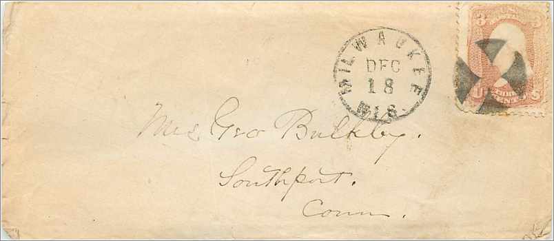 Lettre Cover Etats-Unis Milwaukee
