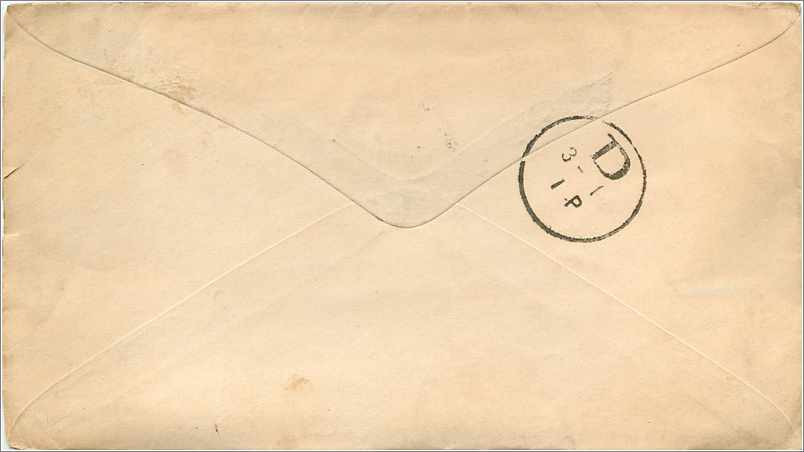 Lettre Cover Etats-Unis 3c Hartford — Verso