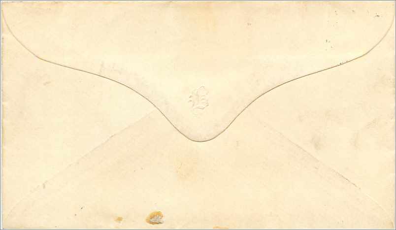 Lettre Cover Etats-Unis 3c — Verso