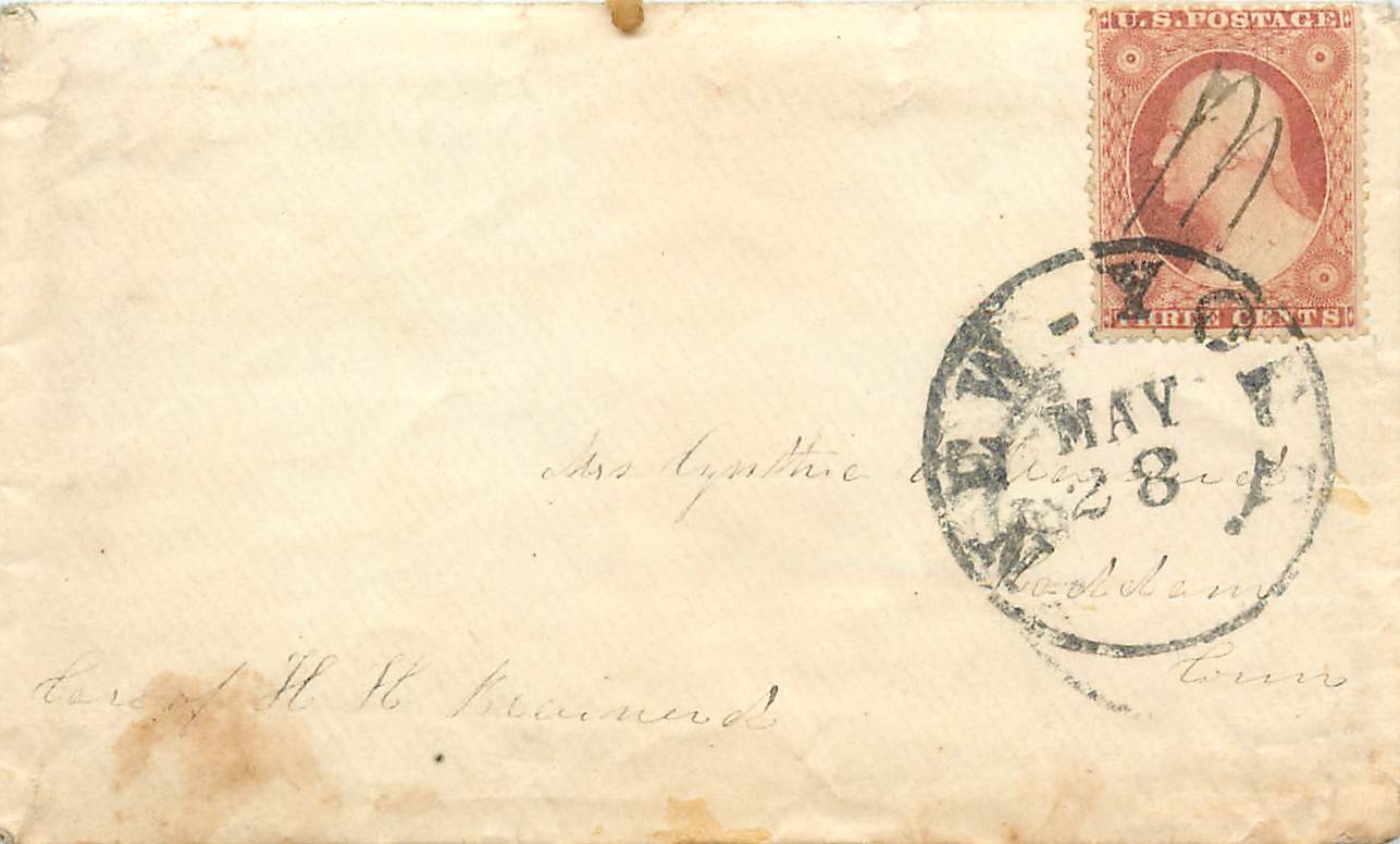 Lettre Cover Etats-Unis 3c New York