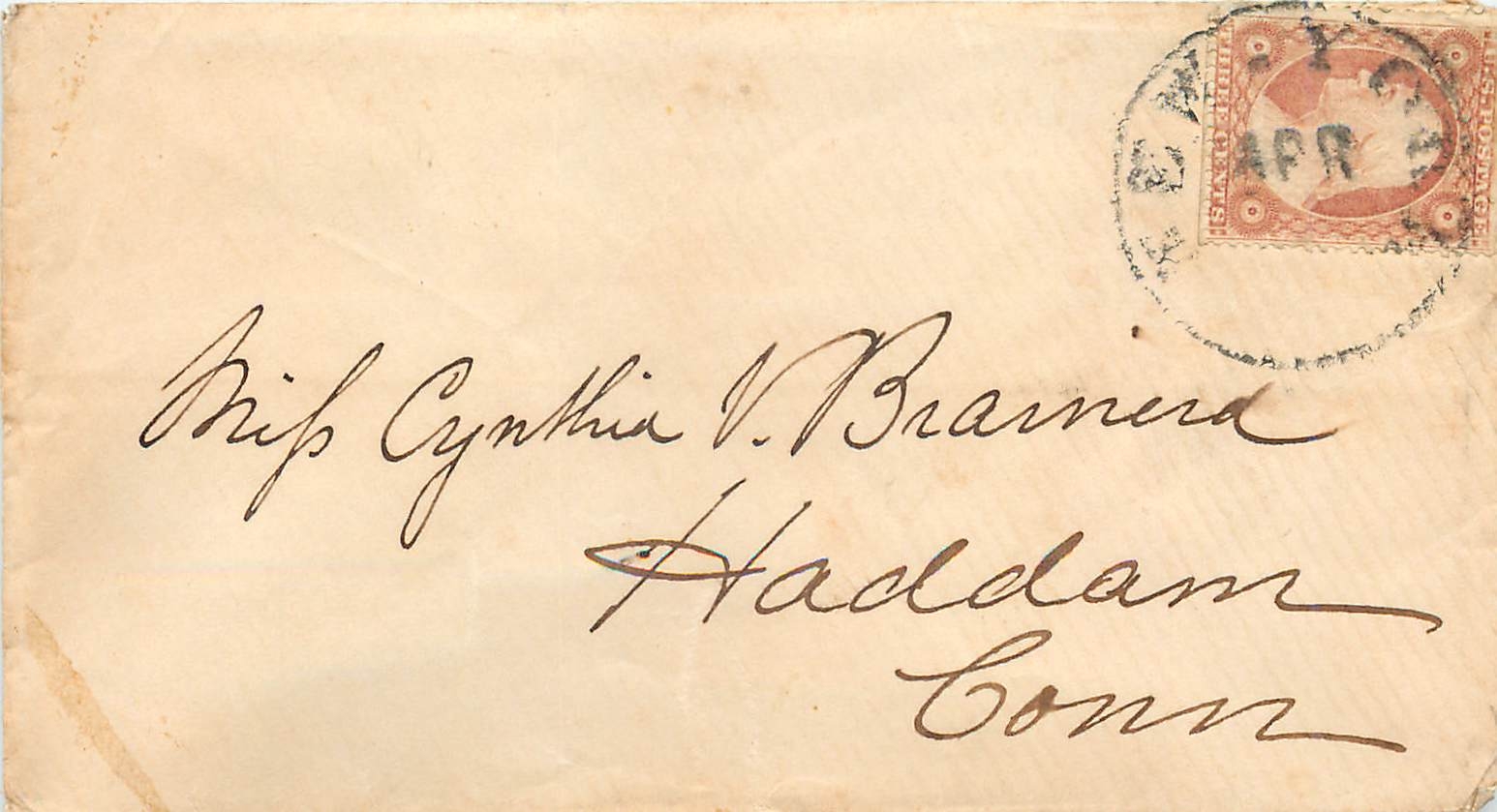 Lettre Cover Etats-Unis 3c New York