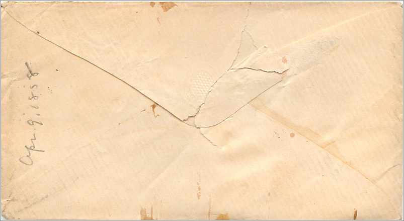 Lettre Cover Etats-Unis 3c New York — Rückseite