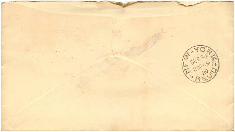 Lettre Cover Etats-Unis 3c Baltimore — Verso