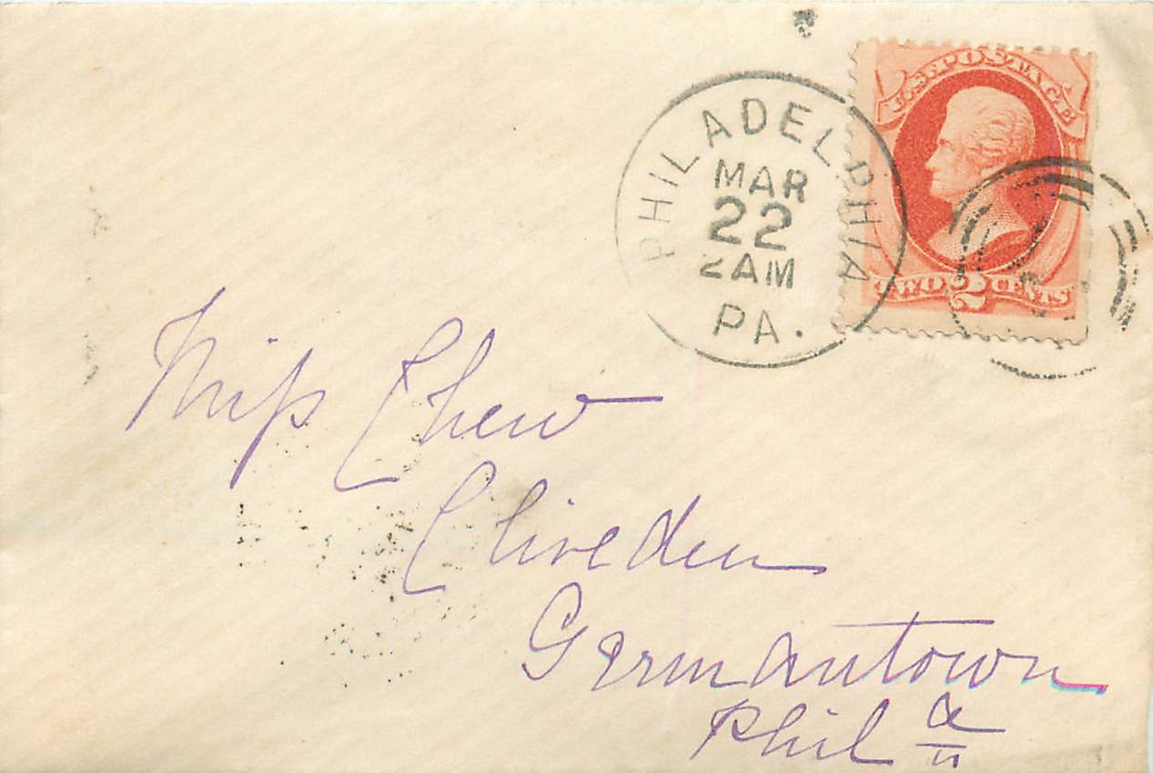 Lettre Cover Etats-Unis 2c Philadelphia 